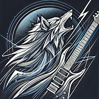 Johnny Maverick music single cover art Raging Strom.